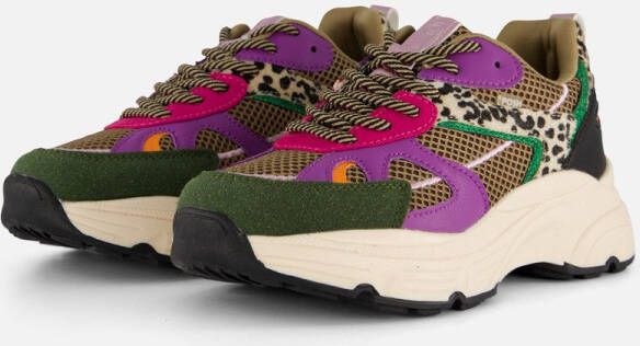POSH by Poelman Sneakers groen Synthetisch Dames