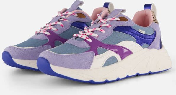 POSH by Poelman Sneakers paars Textiel Dames