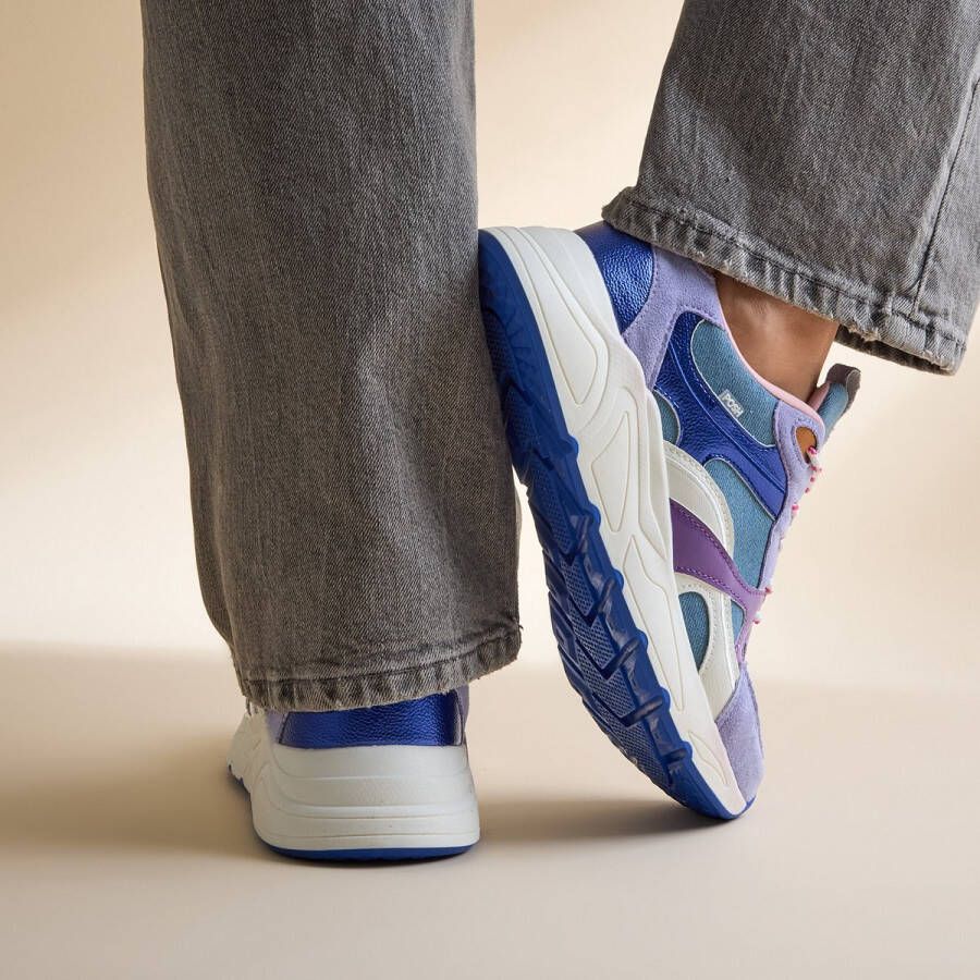 POSH by Poelman Sneakers paars Textiel Dames