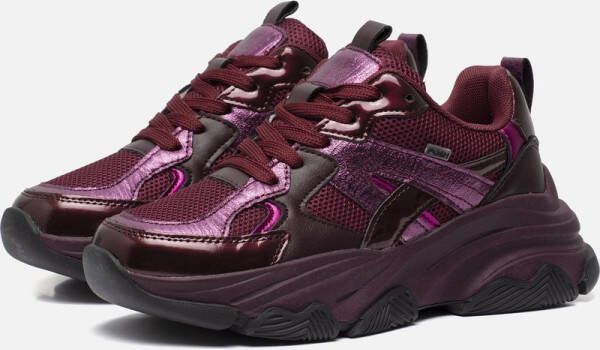 POSH by Poelman Sneakers rood Synthetisch Dames