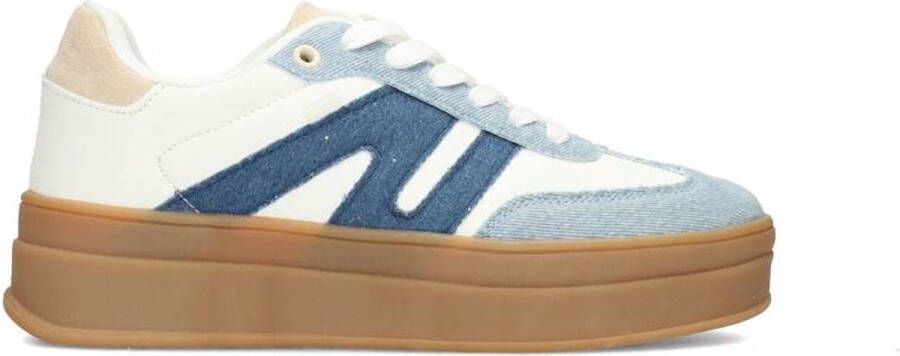 Posh Sneaker jeans wit Dames Kleur Blauw)