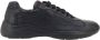 Prada Gestructureerd Leren Lage Sneakers Black Heren - Thumbnail 1