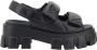 Prada Gewatteerde leren sandalen met verstelbare bandjes Black Dames - Thumbnail 1