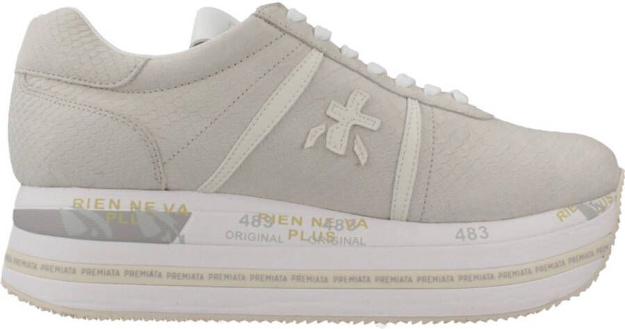 Premiata Python Effect Leren Vetersneakers