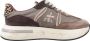Premiata Bruine platte schoenen met logodetail Brown Dames - Thumbnail 1