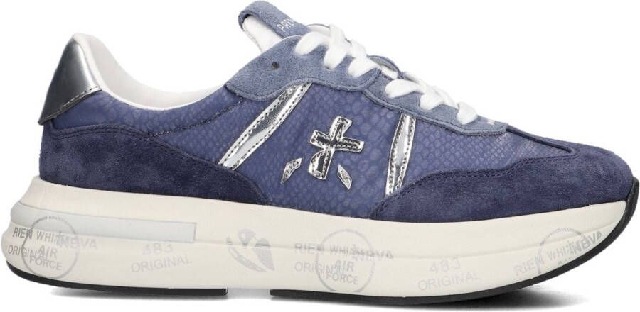 PREMIATA Lage Sneakers Dames Cassie Maat: 39 Kleur: Blauw