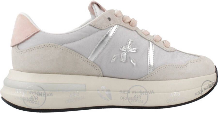 PREMIATA Lage Sneakers Dames Cassie Maat: 37 Kleur: Taupe