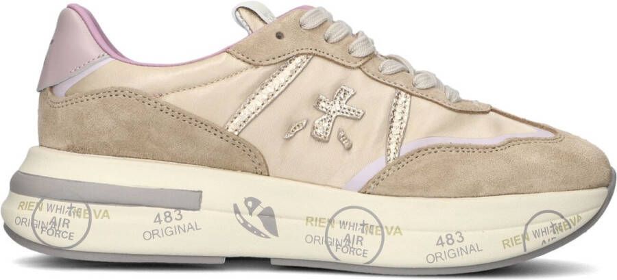 PREMIATA Lage Sneakers Dames Cassie Maat: 41 Materiaal: Suède Kleur: Beige