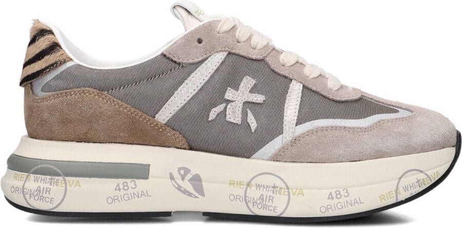 PREMIATA Lage Sneakers Dames Cassie Maat: 37 Materiaal: Suède Kleur: Grijs