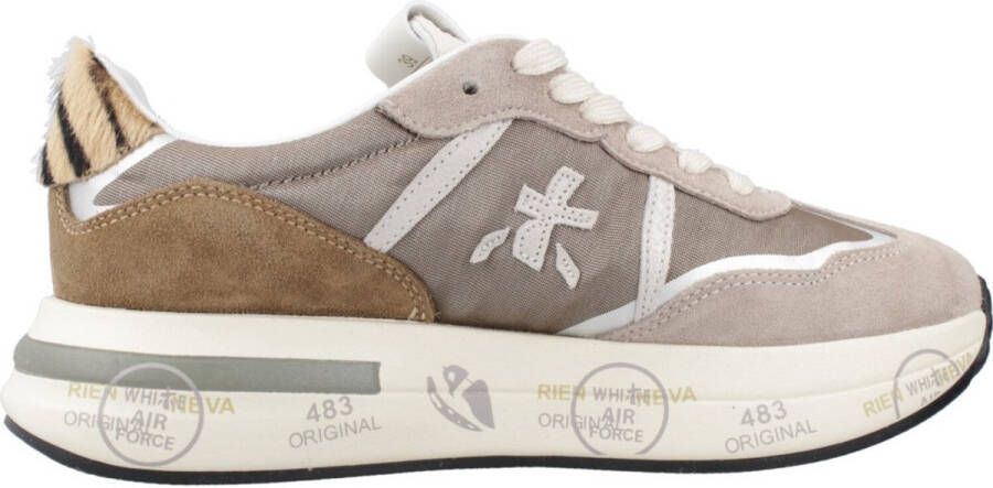 PREMIATA Lage Sneakers Dames Cassie Maat: 39 Materiaal: Suède Kleur: Grijs