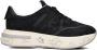 PREMIATA Lage Sneakers Dames Cassie Maat: 40 Materiaal: Textiel Kleur: Zwart - Thumbnail 1