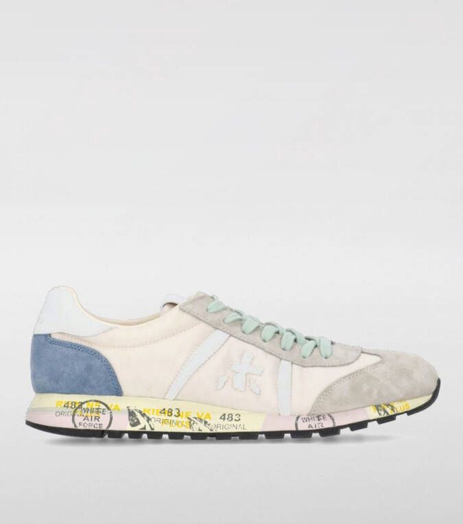 Premiata Fashion Sneakers with Lace-up Closure and Flat Rubber Sole for