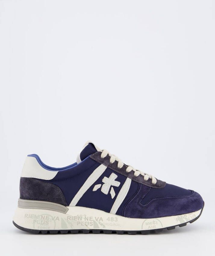 Premiata Heren Lander Sneaker Blauw