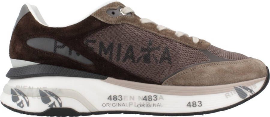 PREMIATA Lage Sneakers Heren Moerun Maat: 44 Materiaal: Suède Kleur: Bruin - Foto 2