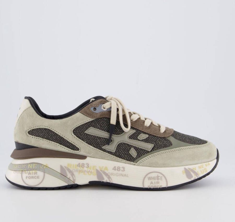 PREMIATA Lage Sneakers Heren Moerun Maat: 43 Materiaal: Textiel Kleur: Grijs