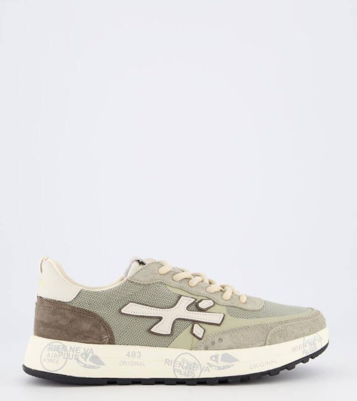 Premiata Grijze Sneakers met Mesh Detail Multicolor Heren