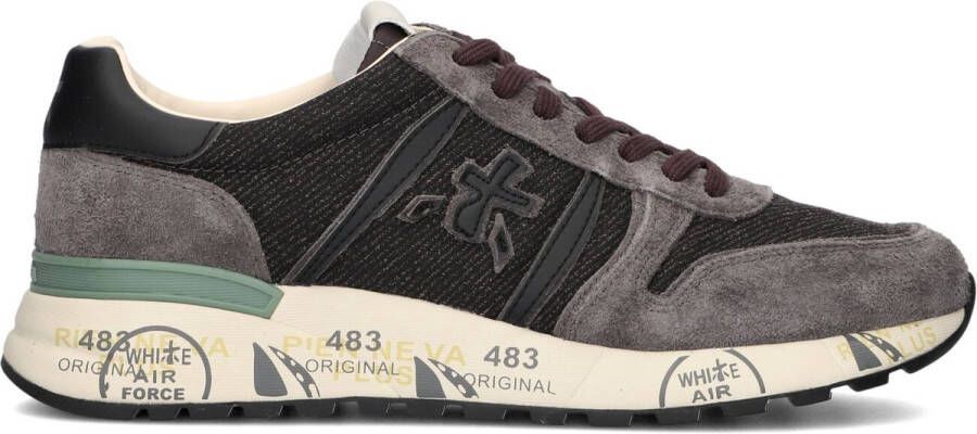 PREMIATA Lage Sneakers Heren Lander Maat: 39 Materiaal: Suède Kleur: Grijs