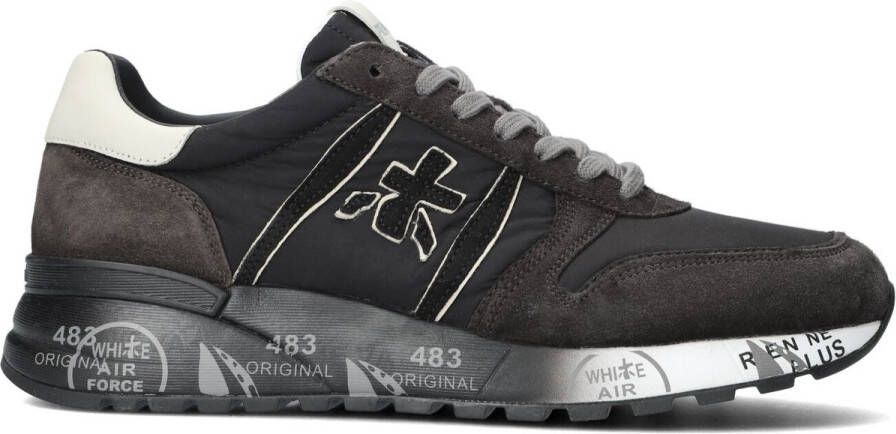 Premiata Lander Sneakers Suède Heren Grijs