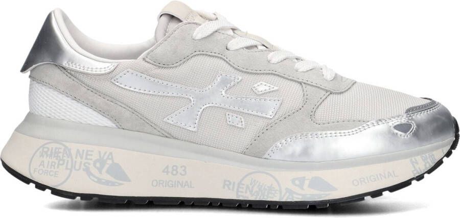 Premiata Low-Top Sneakers Nylon And Suede Active Sneakers With Laminated Acc in zilver