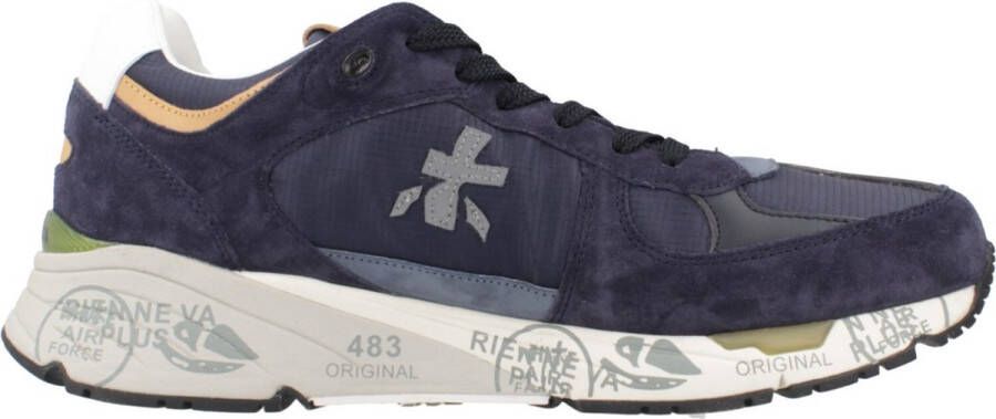 Premiata Blauwe Sneakers Verhoog Stijl Comfort Blue Heren