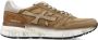 Premiata Beige Leren Sneakers Color-Block Ontwerp - Thumbnail 1
