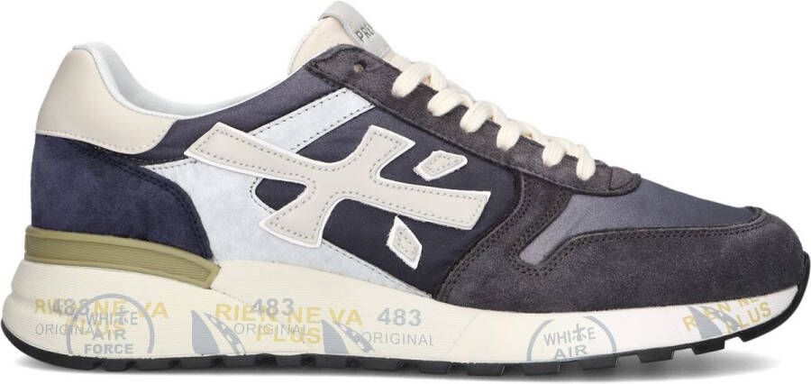 Premiata Blauwe Mick Lage Sneakers Blue Heren