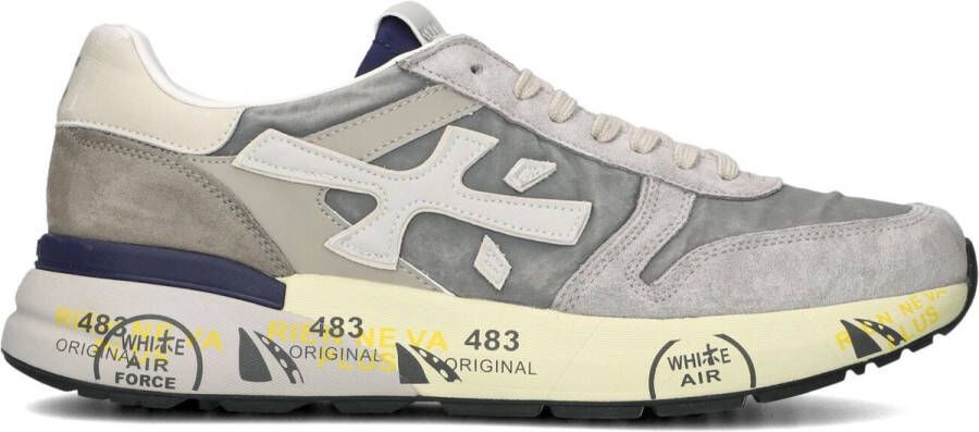 PREMIATA Lage Sneakers Heren Mick Maat: 44 Materiaal: Suède Kleur: Lichtgrijs