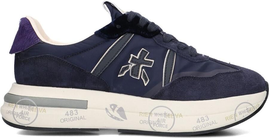PREMIATA Lage Sneakers Dames Cassie Suède Blauw - Foto 2