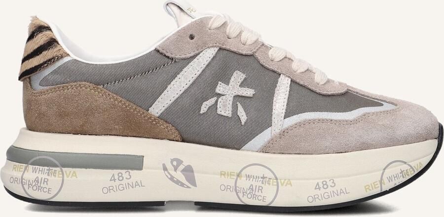 PREMIATA Lage Sneakers Dames Cassie Maat: 36 Materiaal: Suède Kleur: Grijs