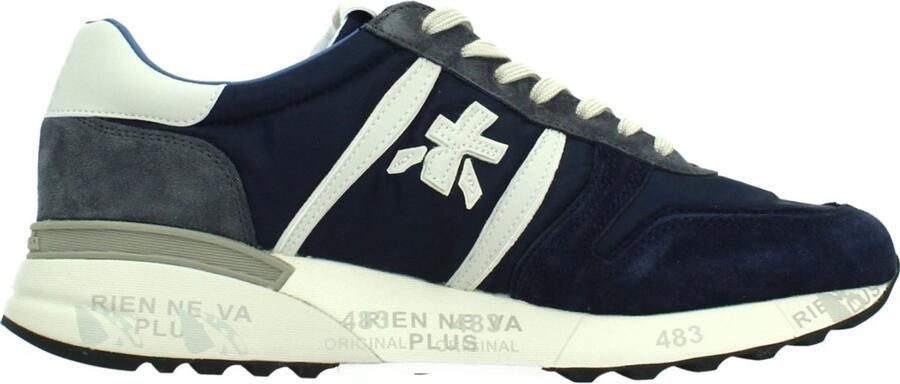 Premiata Blauwe Veterschoenen Stijlvolle Comfortabele Schoenen