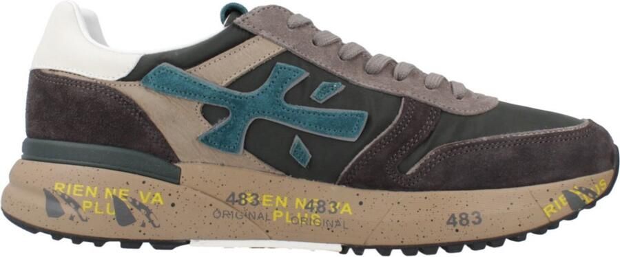 Premiata Heren Mick Sneaker Grijs Blauw