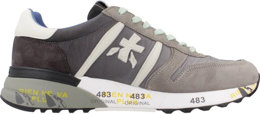 Premiata Grijze Lander Sneakers met Gekleurde Zool Multicolor Heren - Foto 2