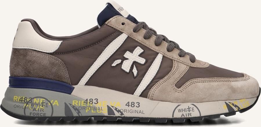 PREMIATA Lage Sneakers Heren Lander Maat: 44 Materiaal: Suède Kleur: Beige