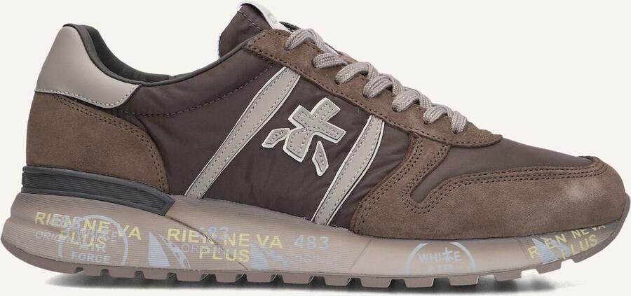 Premiata Lander Sneakers Textiel Heren Bruin