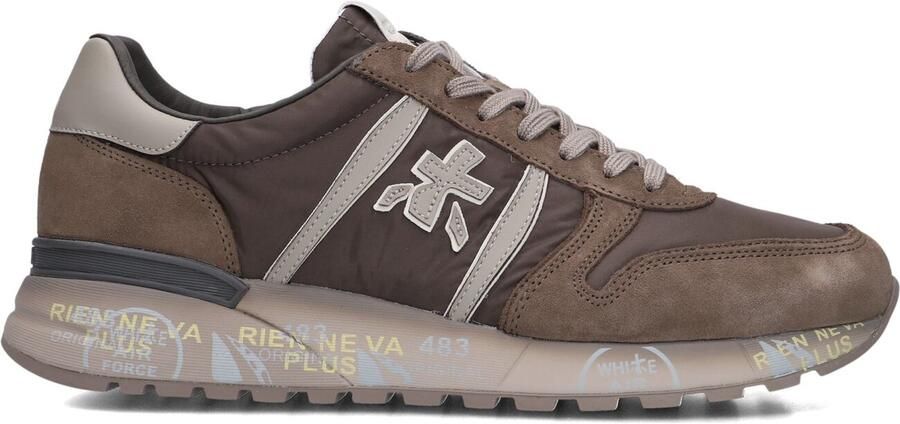 Premiata Lander Sneakers Textiel Heren Bruin