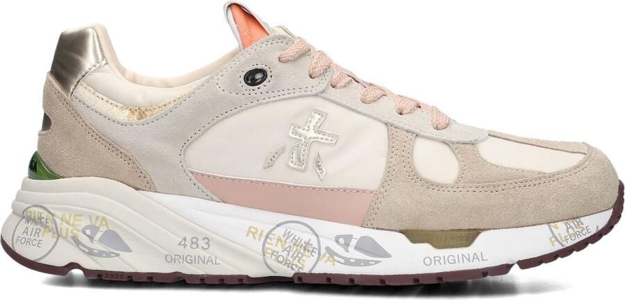 PREMIATA Lage Sneakers Dames Mase-d Maat: 41 Materiaal: Suède Kleur: Taupe