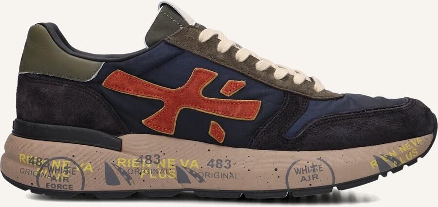 PREMIATA Lage Sneakers Heren Mick Maat: 43 Materiaal: Suède Kleur: Blauw
