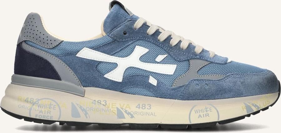 PREMIATA Lage Sneakers Heren Mick Maat: 42 Materiaal: Suède Kleur: Blauw
