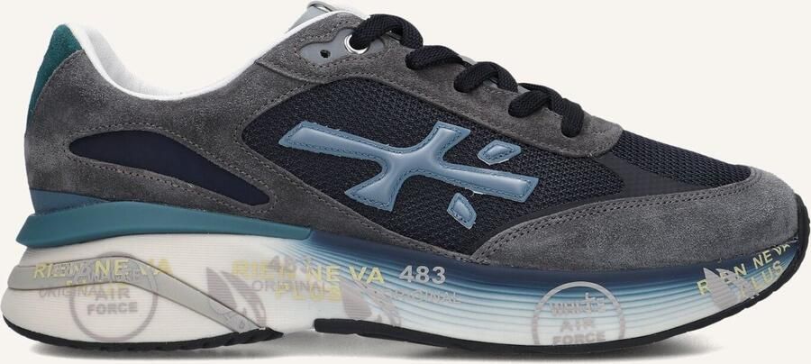 PREMIATA Lage Sneakers Heren Moerun Suède Grijs - Foto 2
