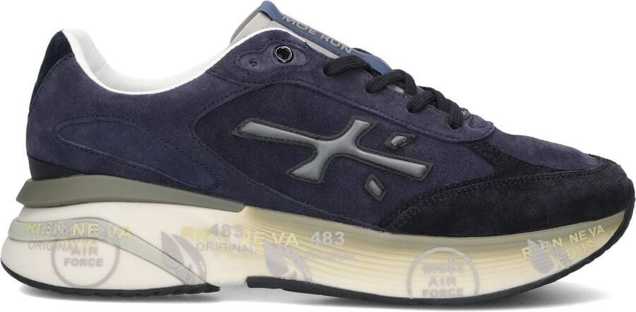 Premiata Moerun Sneakers Suède Heren Donkerblauw
