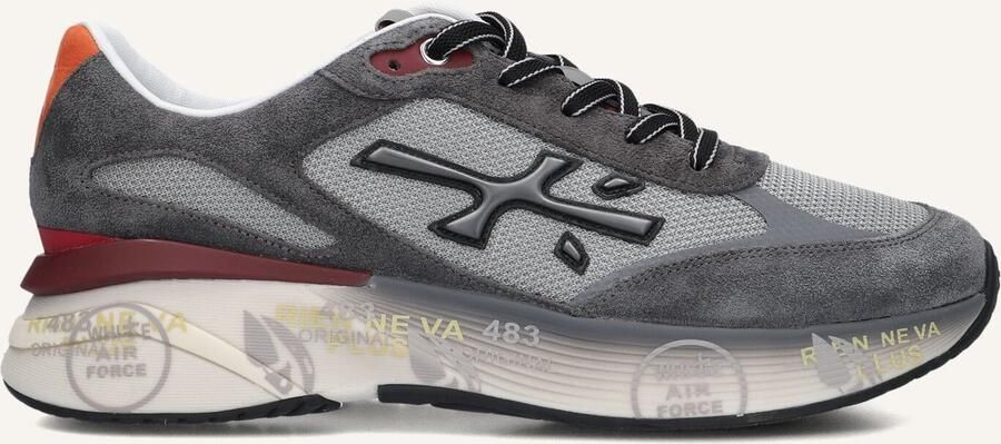 PREMIATA Lage Sneakers Heren Moerun Maat: 44 Materiaal: Suède Kleur: Grijs - Foto 2