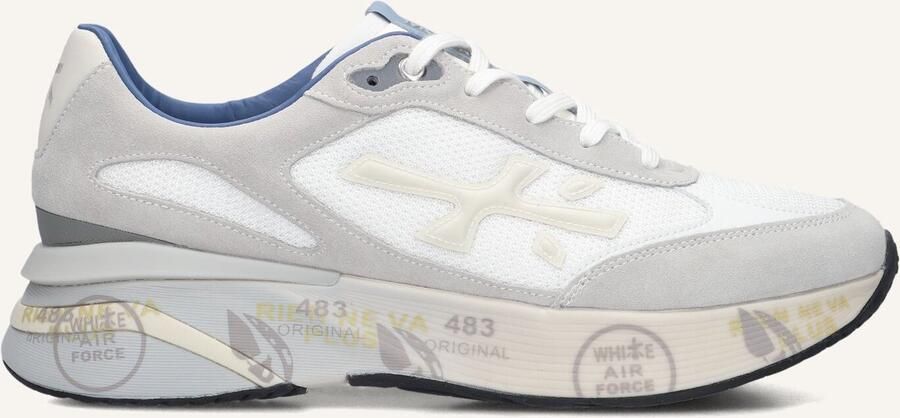 PREMIATA Lage Sneakers Heren Moerun Maat: 44 Materiaal: Suède Kleur: Wit - Foto 2