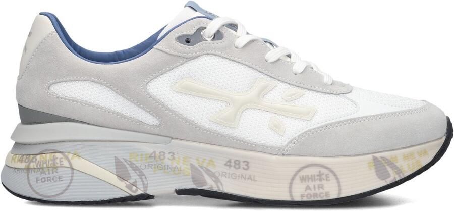 PREMIATA Lage Sneakers Heren Moerun Suède Wit - Foto 2