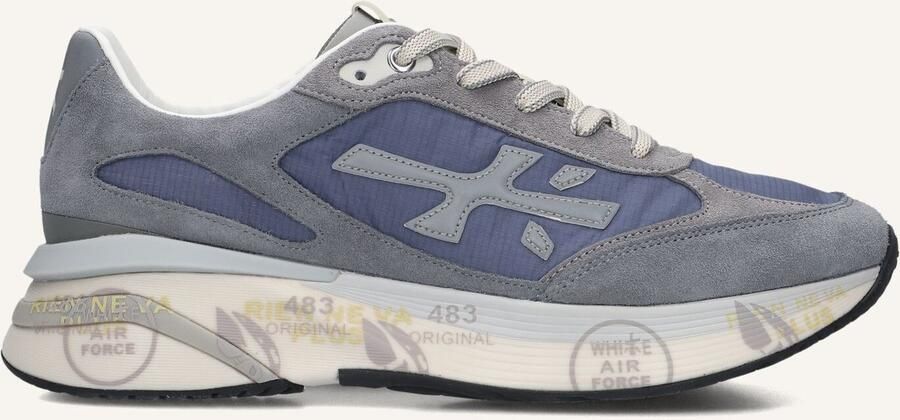 PREMIATA Lage Sneakers Heren Moerun Maat: 40 Materiaal: Textiel Kleur: Blauw