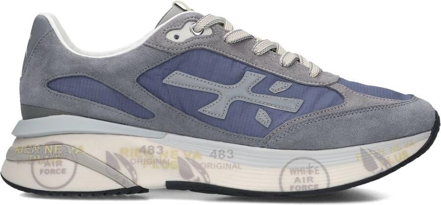 PREMIATA Lage Sneakers Heren Moerun Textiel Blauw