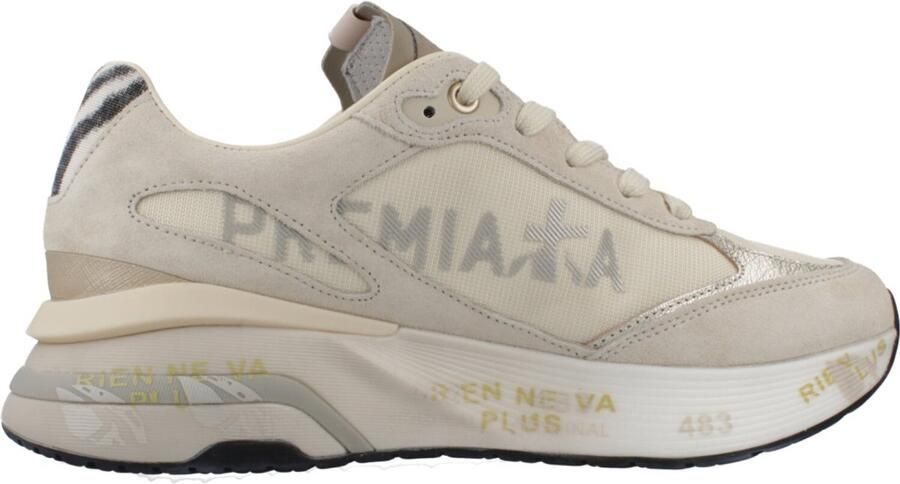 PREMIATA Lage Sneakers Dames Moerund Maat: 41 Materiaal: Suède Kleur: Beige