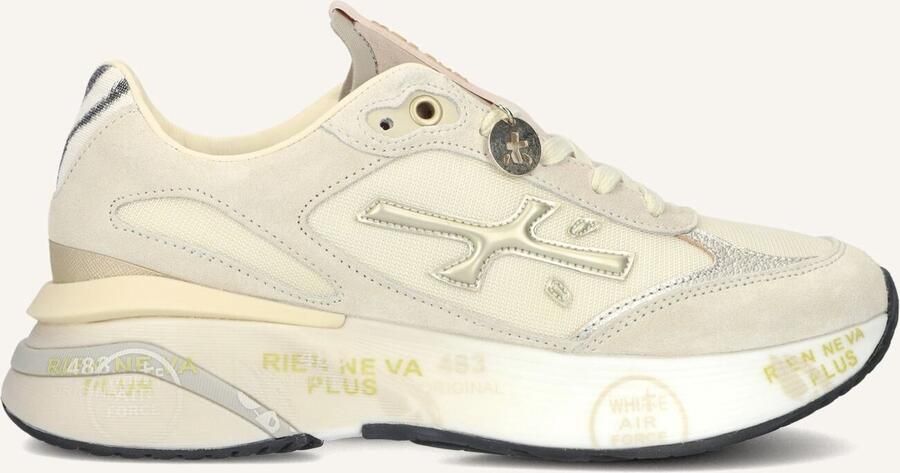 PREMIATA Lage Sneakers Dames Moerund Maat: 40 Materiaal: Suède Kleur: Beige