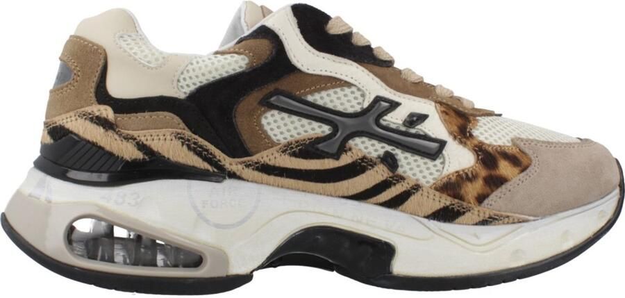 PREMIATA Lage Sneakers Dames Sharky-d Maat: 39 Materiaal: Suède Kleur: Beige