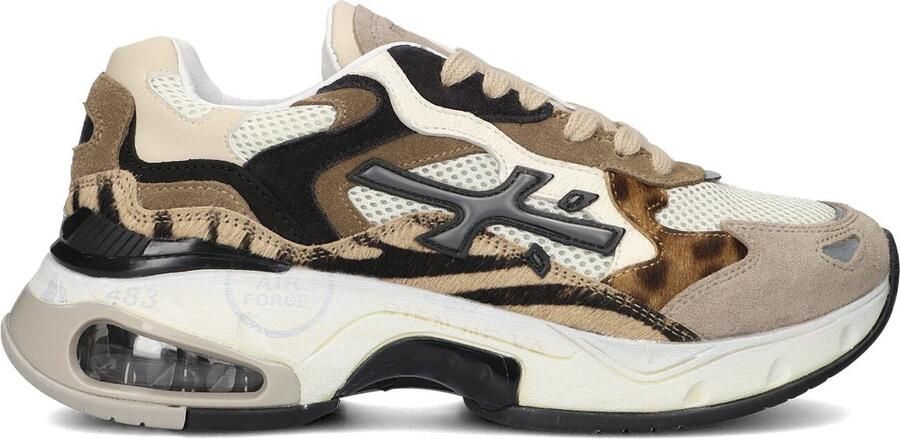 PREMIATA Lage Sneakers Dames Sharky-d Maat: 37 Materiaal: Suède Kleur: Beige