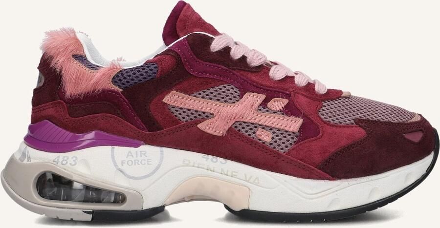 Premiata Sharky-d Sneakers Suède Dames Rood